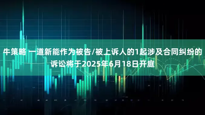 牛策略 一道新能作为被告/被上诉人的1起涉及合同纠纷的诉讼将于2025年6月18日开庭